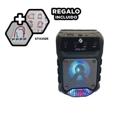 PACK2 BOCINA NEGRO CON SONIDO CLARO Y PARLANTE PEQUENO INALAMBRICO BLUETOOTH Y+PAPEL REGALO - 3