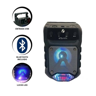 PACK2 BOCINA NEGRO CON SONIDO CLARO Y PARLANTE PEQUENO INALAMBRICO BLUETOOTH Y+PAPEL REGALO - 4