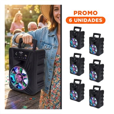 PACK6 DISPOSITIVO DE SONIDO CON PANTALLA DE PLASTICO 4 PULGADAS PARA EL HOGAR - 1