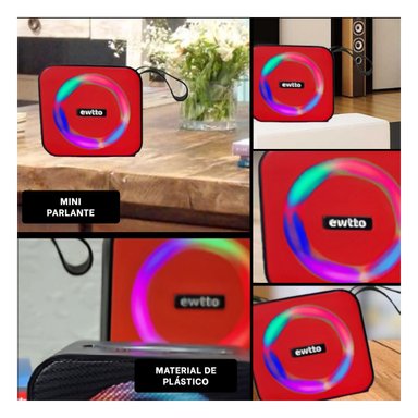 PARLANTE ELEGANTE DE PLASTICO PARA REGALO ROJO CON ACABADO DE GRAN LUJO Y+LIGAS REGALO - 5