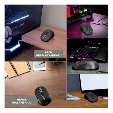 PACK6 RATON CYBERTEL NEGRO TECNOLOGIA PORTATIL PARA ESTUDIO Y TRABAJO Y+PAPEL REGALO - 3