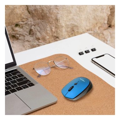 PACK4 MOUSE INALAMBRICO DE CYBERTEL AZUL CON SENSOR OPTICO Y PRECISION Y+REGALO STICKER - 5