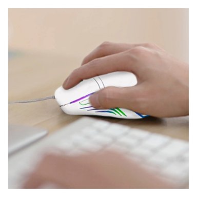 DISPOSITIVO GAMER STINGRAY BLANCO PARA COMPUTO CON ESTILO UNICO - 1