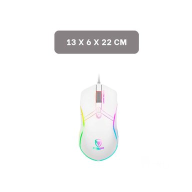 DISPOSITIVO GAMER STINGRAY BLANCO PARA COMPUTO CON ESTILO UNICO - 4