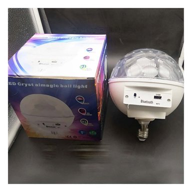 PACK2 FOCO BOCINA BLANCO SILENCIOSO CON DISENO COMPACTO Y SONIDO BLUETOOTH Y+PAPEL REGALO - 1