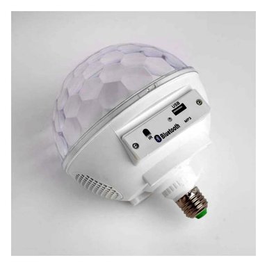PACK2 FOCO BOCINA BLANCO SILENCIOSO CON DISENO COMPACTO Y SONIDO BLUETOOTH Y+PAPEL REGALO - 2