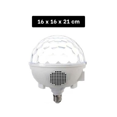 PACK2 FOCO BOCINA BLANCO SILENCIOSO CON DISENO COMPACTO Y SONIDO BLUETOOTH Y+PAPEL REGALO - 4