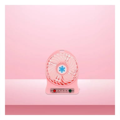 PACK4 AIREADOR MINI PORTATIL RECARGABLE ROSADO DISENO MODERNO Y LIGERO Y+REGALO STICKER - 5