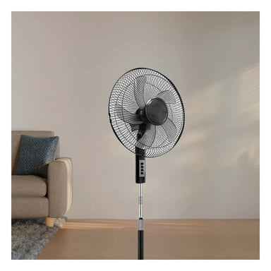 PACK2 CLIMATIZADOR ELECTRICO 16PULG NEGRO CON PLOMO AJUSTABLE MODERNO - 2