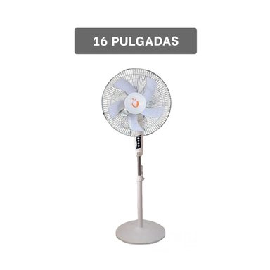 PACK2 ABANICO ELECTRICO 16PULG BLANCO AJUSTABLE POTENTE CON BASE FIRME Y+PAPEL REGALO - 4