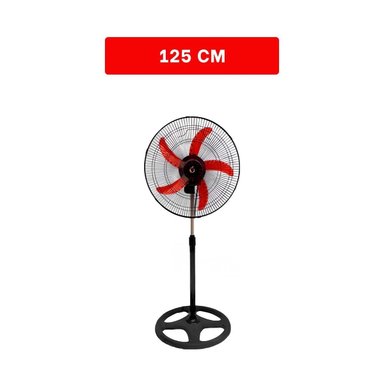 REFRESCADOR ELECTRICO 18PULG NEGRO CON ROJO FUNCIONAL MODERNO PARA OFICINA Y+REGALO STICKER - 4