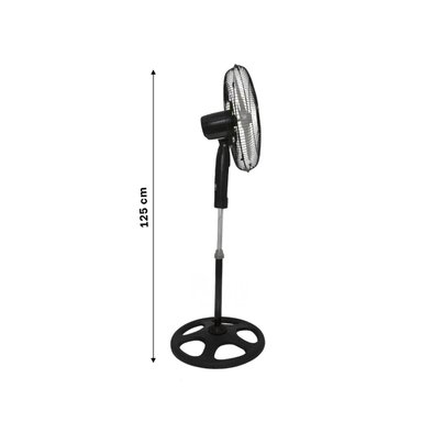 PACK6 VENTILADOR ELECTRICO 16PULG NEGRO CON PLOMO SILENCIOSO CON BASE ESTABLE - 4