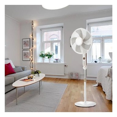 PACK2 AIREADOR ELECTRICO 16PULG BLANCO SILENCIOSO AJUSTABLE PARA HOGAR - 2
