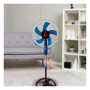 PACK6 AIREADOR ELECTRICO 16PULG AZUL POTENTE MODERNO PARA HOGAR Y+REGALO STICKER - 3