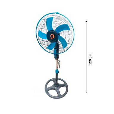 PACK6 AIREADOR ELECTRICO 16PULG AZUL POTENTE MODERNO PARA HOGAR Y+REGALO STICKER - 4