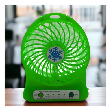 PACK4 AIREADOR MINI PORTATIL RECARGABLE VERDE LIGERO SILENCIOSO PARA HOGAR Y+REGALO STICKER - 5