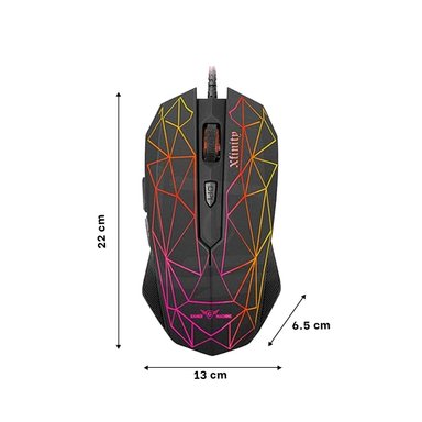 PACK6 PERIFERICO GAMER XFINITY NEGRO PARA TORNEOS CON ALTA VELOCIDAD Y+REGALO STICKER - 4