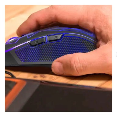 PACK6 PERIFERICO GAMER XFINITY NEGRO PARA TORNEOS CON ALTA VELOCIDAD Y+REGALO STICKER - 5