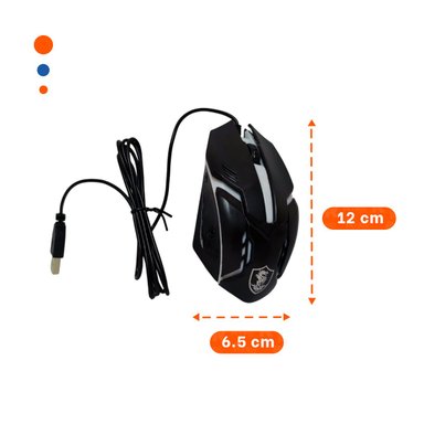 PACK12 RATON LIGKT GAME NEGRO CON MOVIMIENTO FLUIDO - 4