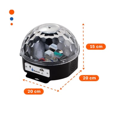 EQUIPO DE LUCES LED CON PARLANTE INTEGRADO Y CONTROL PARA AMBIENTE LUMINOSO - 4