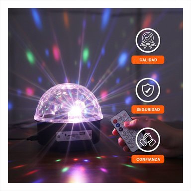 PACK2 PROYECTOR DE LUCES LED CON PARLANTE Y CONTROL PARA DECORACION SALA Y+REGALO STICKER - 5