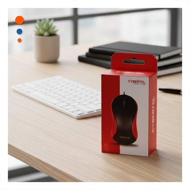 DISPOSITIVO CYBERTEL ROJO Y NEGRO CON CONEXION USB ESTABLE - 1