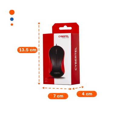 DISPOSITIVO CYBERTEL ROJO Y NEGRO CON CONEXION USB ESTABLE - 4