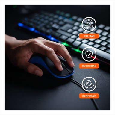 PACK4 MOUSE CYBERTEL AZUL Y NEGRO USB CON DISENO DEPORTIVO - 3