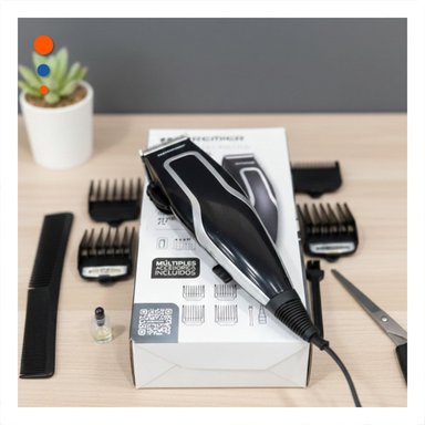 PACK4 AFEITADORA CABELLO PREMIER NEGRA PARA ARREGLO MASCULINO EN CASA - 2