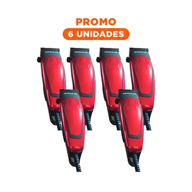 PACK6 DESENREDADOR CABELLO UNIFORME 2 EN 1 ROSADO INALAMBRICO PARA PEINADOS SUELTOS - 1