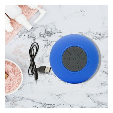 PACK12 EQUIPO AZUL CON BLUETOOTH PARA REPRODUCCION MUSICAL DURANTE EL BANO Y+PAPEL REGALO - 3