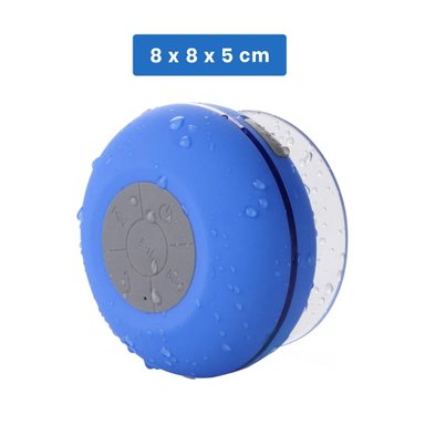 PACK12 EQUIPO AZUL CON BLUETOOTH PARA REPRODUCCION MUSICAL DURANTE EL BANO Y+PAPEL REGALO - 4