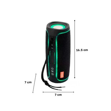 PACK4 BOCINA MOVIL NEGRO CON LUCES LED Y SONIDO ESTEREO Y+PAPEL REGALO - 4