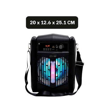 PACK6 BOCINA PORTATIL CON MICROFONO NEGRO PARA ANIMACION MUSICAL CON AUDIO NITIDO - 4