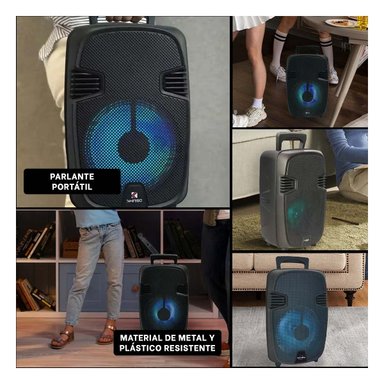 PACK4 EQUIPO NEGRO CON MICROFONO CON SONIDO NATURAL PARA ENCUENTROS Y+REGALO STICKER - 2