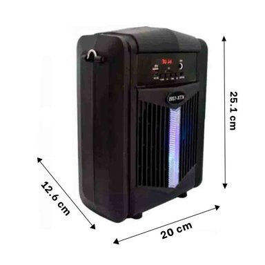 PACK4 ALTAVOZ PORTATIL CON MICROFONO NEGRO PARA KARAOKE EN REUNIONES Y+REGALO STICKER - 4