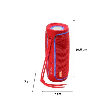 PACK6 BOCINA INALAMBRICA ROJO CON DISENO LIGERO Y CONTROLES INTUITIVOS - 4