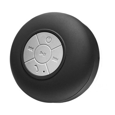 PACK6 BOCINA NEGRO CON CONEXION BLUETOOTH PARA ESCUCHAR MUSICA BAJO LA DUCHA Y+REGALO STICKER - 2