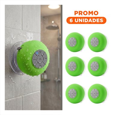 PACK6 PARLANTE VERDE CON SONIDO INALAMBRICO PARA USO DIARIO EN EL HOGAR - 1