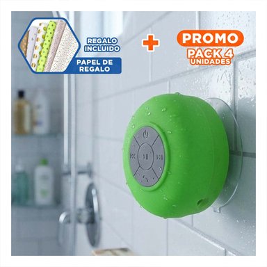 PACK4 SISTEMA DE SONIDO VERDE CON CONEXION INALAMBRICA PARA MUSICA EN CASA Y+PAPEL REGALO - 1