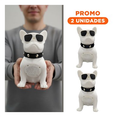 PACK2 PARLANTE EN FORMA PERRO EN COLOR BLANCO PARA ESPACIOS JUVENILES Y HOGAR - 1