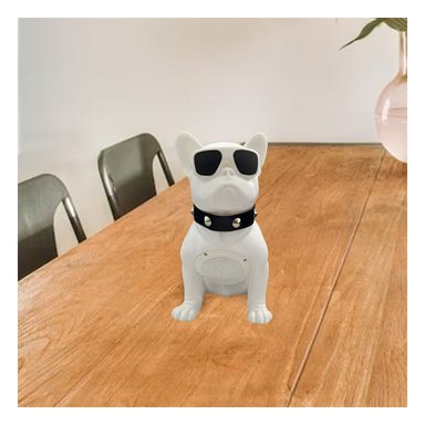 PACK2 PARLANTE EN FORMA PERRO EN COLOR BLANCO PARA ESPACIOS JUVENILES Y HOGAR - 5