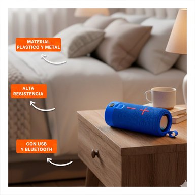 PACK6 ALTAVOZ PROFESIONAL AZUL TECNOLOGIA MODERNA Y SONIDO CLARO PARA OFICINA Y+PAPEL REGALO - 2