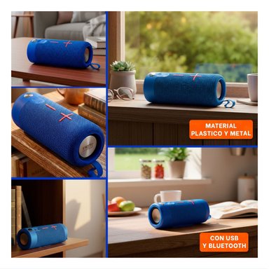 PACK6 ALTAVOZ PROFESIONAL AZUL TECNOLOGIA MODERNA Y SONIDO CLARO PARA OFICINA Y+PAPEL REGALO - 3