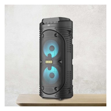 PACK4 PARLANTE TORRE BLUETOOTH CON LUZ LED NEGRO CON POTENCIA AMPLIFICADA Y+PAPEL REGALO - 2