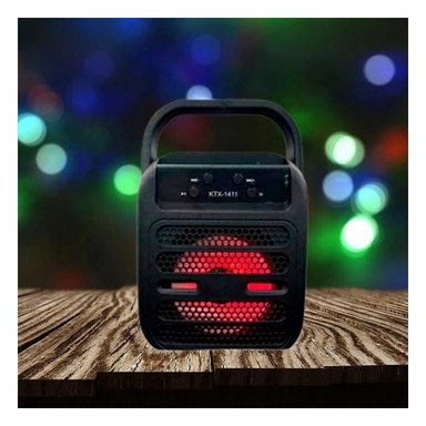 PACK4 EQUIPO SONIDO BLUETOOTH USB NEGRO CON FORMATO PORTATIL MODERNO Y+REGALO STICKER - 5