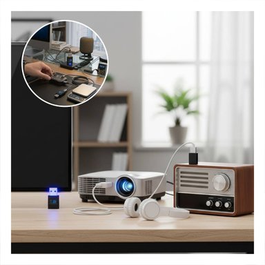 RECEPTOR USB QUE TRANSFORMA EL PUERTO USB EN CONEXION WIFI Y BLUETOOTH NEGRO 300MBPS Y+POST IT - 2