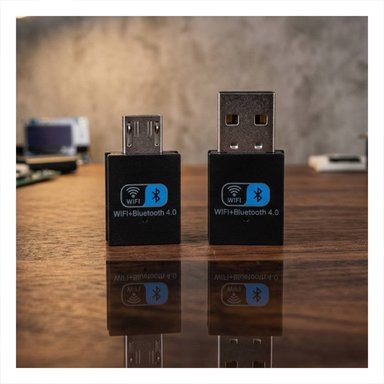 PACK4 CONECTOR USB QUE CONVIERTE EL PUERTO DE COMPUTADORA EN INALAMBRICA NEGRO Y+PAPEL REGALO - 5