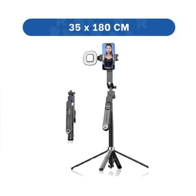 PACK2 BRAZO SELFIE CON TRIPODE AJUSTABLE PARA CELULAR 1,8M - 4