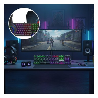 PACK2 CONJUNTO PARA EXPERIENCIA TOTAL Y GAMER 5 EN 1 CON DISEÑO INNOVADOR EN NEGRO - 5